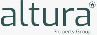 Altura Property Group logo featuring teal text with a house icon symbol